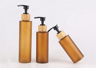 100 ml - 200 ml plastikowa butelka PET, kosmetyczne plastikowe butelki z pompką bambusową