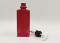 Czerwona 500 ml kwadratowa butelka PET Opakowanie na szampon pod prysznic