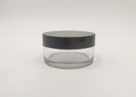 50g Czarne słoiki z balsamem z tworzywa sztucznego PET Przezroczysty kolor Certyfikat FDA