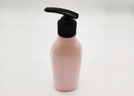 Różowe okrągłe butelki kosmetyczne PET o pojemności 150 ml z pompką do balsamu
