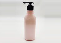 Różowe okrągłe butelki kosmetyczne PET o pojemności 150 ml z pompką do balsamu