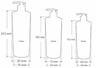 PET plastikowe niestandardowe butelki szamponu kosmetycznego 500 ml z pompką do balsamu