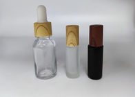 Matowa, matowa, różowa, fioletowa, czarna, szklana butelka z rolką 10 ml z bambusową nasadką