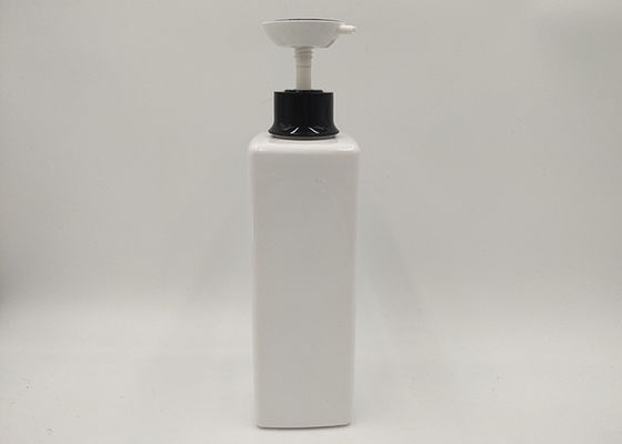 500 ml 1000 ml pustej butelki szamponu PET, kwadratowe butelki kosmetyczne 100% białe