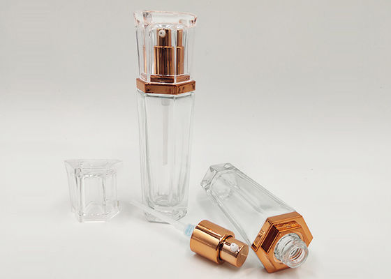 Winly 30 ml 1 uncja przezroczystej szklanej butelki z pompką do balsamu