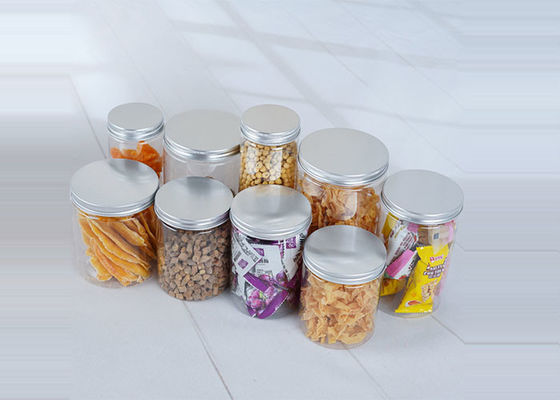 64 mm 250 ml plastikowy słoik na herbatę z aluminiową zakrętką