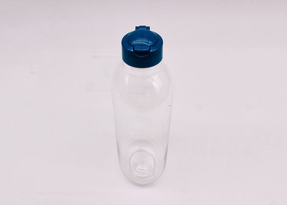 Płaski kształt 400 ml plastikowej butelki do pakowania PET z pokrywką Flip Top