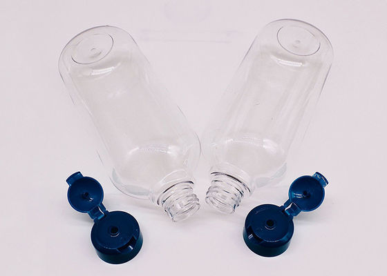 Płaski kształt 400 ml plastikowej butelki do pakowania PET z pokrywką Flip Top